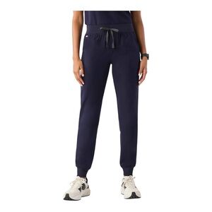 FIGS Zamora Jogger Scrub Pants Womens S Tall Navy Blue Technical